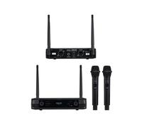Microphone sans fil - PRO - Double à main - UHF - DSP - 2 canaux