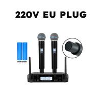 Microphone sans fil professionnel GLXD B58A, double canal, UHF, Rechargeable, spectacles sur scène, discours, Streaming en di[Z155]
