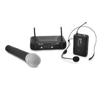 Microphone sans fil - SKYTEC - STWM722C - UHF - 2 canaux - Micro-casque inclus