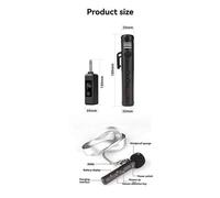 Microphone sans fil suspendu au cou, microphone d'enseignement, amplificateur de haut-parleur, micro universel d'extérieur en direct