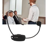 Microphone sans fil UHF, casque, rechargeable, réduction du bruit, affichage numérique
