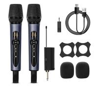 Microphone Sans Fil Uhf Depusheng H2 Pour Les Touristes,2 Canaux,Déterminer Dynamique,Système De Micro Karaoké,Scène,Église,Fête,Haut-Parleur,Rencontre,50M.H2.