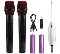 Microphone sans fil UHF, extension de microphone rechargeable sans fil, mélangeur de microphone 6,5 mm, extension d'entrée multicanal