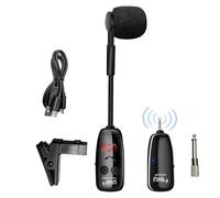 Microphone saxophone sans fil | Système de ramassage d'écran numérique LED | Portée jusqu'à 48,8 m | Microphone de violon sans fil | Pour guitare, accordéon, flûte, trompette, instrument acoustique et