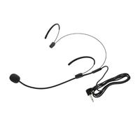 Microphone Serrage-tête Noir Filaire pour Prise de Parole, Présent | Conception à Double Maintien, Écoute Haute Fidélité, Utilisation les Mains, Adapté aux Cours de Fitness, Guides