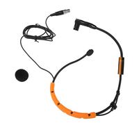 Microphone Serre-tête, Casque de Fitness élégant, Blocage du Bruit, Structure Hydrophobe, Résistant à la Transpiration, Omnidirectionnel avec Pare-Brise pour PGA31 pour SM31 (Yellow)