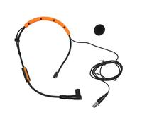 Microphone Serre-tête pour Système sans Fil PGA31 SM31 SM35, Microphone à Condensateur pour Casque, avec Connecteur TQG, Résistant aux Intempéries (Yellow)