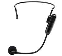 Microphone Serre-tête sans Fil, UHF Micro-casque Contour d'Oreille Professionnel et Micros, avec Convertisseur de 3.5mm & 6.5mm, pour Enseignement, Guides Touristiques, Présentations, Conférences