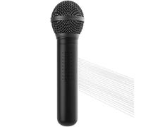 Microphone Shower Head with Handheld, Fun Vintage Microphone Shower Head, High Pressure Rain with Metal Case, Universal Fit for Bathroom Use (Black 1pcs)