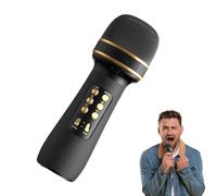 Microphone Singing Tool, Portable Cordless , Professional Multifunctional Cordless Microphones Speakers Voice Recorders Music Players for Friends Family Party Home 1-Pack Professional Audio Gear