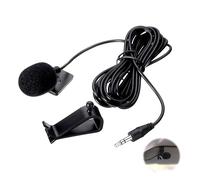Microphone Stéréo de Voiture Micro Externe 3,5 mm Compatible avec JVC Kenwood Sony Alpine pour Unité Principale de Véhicule Bluetooth Stéréo Radio DVD avec Câble de 3,0 M Plug and Play