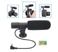Microphone stéréo externe avec câble Jack 3.5mm, pour enregistrement, caméscope DV, haute qualité, pour Canon, Nikon, Sony, Panasonic