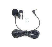 Microphone stéréo incurvé ZJ025MR 2,5 mm pour voiture, microphone externe Bluetooth, navigation GPS, microphone cravate, microphone de ligne - Prise jack 3,5 mm coudée stéréo