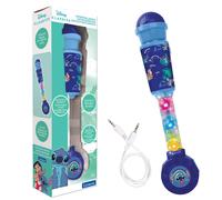 Lexibook Microphone lumineux Disney Stitch MIC90D – Haut‑parleur intégré, Prise Aux-in, Bleu