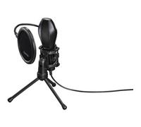 Microphone Streaming + Mini-Trépied - HAMA - MIC-USB Stream - PC et PC Portable - USB