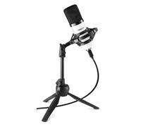 Microphone Streaming - VONYX - CM300W - USB - Trépied pliable - Blanc