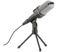 Microphone studio professionnel - Auvisio - Noir - Filaire - Jack 3,5 mm - Trépied inclus