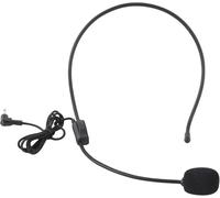 Microphone sur la tête,Mini Microphone à condensateur Filaire de 3,5 mm MIC pour la Performance sur scène,Spectacle,Chant avec Danse,enseignement,etc.