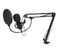 Omnitronic BMS-1C Sur pied Micro USB Type de transmission (détails):filaire avec filtre anti-pop, avec câble, avec trépied USB filaire