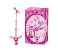 Microphone sur pied pour , jouets sans fil avec support, microphone karaoké pour , pour filles, maison, chambre d'enfant, fête, anniversaire, Noël, fête des