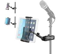Microphone Tablet Stand, Music Microphone Stands, 360 Degree Rotating, Tablet And Phone Holder For Ipad, Ipad Pro, Ipad Air Mini, 4.7-12.9 Inch Tablets Smartphones
