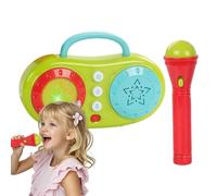 Microphone Toy, karaoké Singing Machine, Fun Music Instrument Toy, Compact Interactive Speaker, Electric Karaoké Playset for Boys and Girls, Age 3+, 6,69 x 4,53 x 1,77 pouces