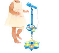 Microphone Toy | Machine de karaoké sans fil avec lumière colorée | Karaoké Singing Toy with stand, for Boys Girls Birthday Party Home Playroom School Events Holiday Stage Pretend