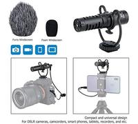 Microphone Universel Caméra Vidéo Avec Support De Choc Pour Iphone, Smartphones Android, Canon, Nikon, Sony Dslr Camcorders, Youtube Vlogging Facebook, Livestream Microphone À Condensateur[Z2282]