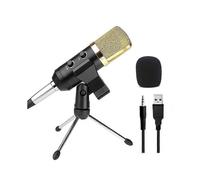 Microphone USB à condensateur pour studio audio, DJ, chant, karaoké, enregistrement + support