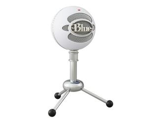 Microphone USB Blue Snowball pour Enregistrement, Streaming, Podcast, Gaming sur PC et Mac - Blanc