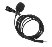 Microphone Usb-c Cravate Noir à Pince, Captation Omnidirectionnelle 360°