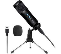 Microphone USB cardioïde pour un son de qualité studio, un son sans perte et une réduction du bruit, kit d'enregistrement professionnel pour le