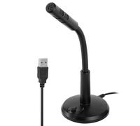 Microphone USB compact, technologie omnidirectionnelle, col de cygne flexible, pour le chat web, le chant et les podcasts, portée efficace jusqu'à