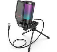 Microphone USB FIFINE Ampligame - Gaming et Streaming avec Filtre Anti-Pop, Suspension Anti-Choc