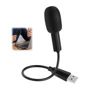 Microphone USB PC Ordinateur, Microphone Condensateur USB 360° avec Col de Cygne Flexible, Microphone de Conférence USB-A Plug & Play pour Zoom, Skype, Réunion en Ligne, Chat, Podcast, Enregistrement
