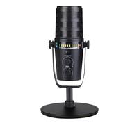 Microphone USB professionnel pour qualité studio avec double connectivité pour des enregistrements sonores clairs. Le microphone USB polyvalent offre