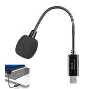 Microphone USB sans Fil pour Ordinateur Portable et Ordinateur de Bureau, avec col de Cygne et Carte Son intégrée, Compatible avec Windows PC et Mac, Petite Taille, prêt à l'emploi, Microphone à