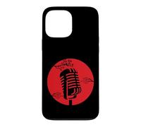 Microphone Vintage Cherry Blossom Retro Musique Coque pour iPhone 13 Pro Max