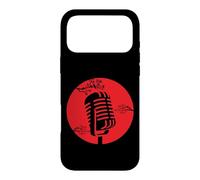Microphone Vintage Cherry Blossom Retro Musique Coque pour iPhone 17 Pro Max