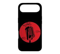 Microphone Vintage Cherry Blossom Retro Musique Coque pour iPhone Air