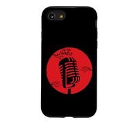 Microphone Vintage Cherry Blossom Retro Musique Coque pour iPhone SE (2020) / 7/8