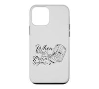 Microphone Vintage When Words Leave Off Music Begins Coque pour iPhone 12 Mini