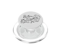 Microphone Vintage When Words Leave Off Music Begins PopSockets PopGrip pour MagSafe