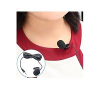 Microphone ZJ002MR Stéréo 3.5mm prise droite sans fil Lavalier 3m Noir