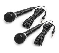 Microphones filaires Fenton DM100 - Idéal chant et discours - 2 microphones avec cordon de 3 mètres