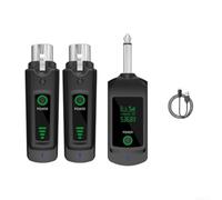 Microphones sans fil avec tête sans fil - Système de micro portable pour voix pour amplificateur, chant, guides touristiques, instructeur de fitness 5H pour batterie (1 en 2)