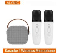 Microphones sans fil pour touristes,machine de karaoké portable,système HomeKTV DSP,haut-parleur Bluetooth,stéréo HIFI,surround pour enfants,cadeau de fête-C