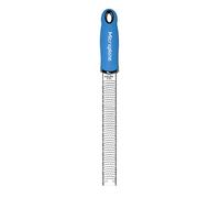 Microplane Râpe à zesteur en couleur Néon-Bleu pour agrumes, parmesan, gingembre, chocolat et noix de muscade avec lame fine - Fabriqué aux États-Unis