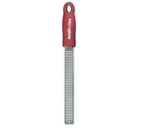 Microplane Râpe à zesteur en couleur Rouge Grenade pour agrumes, parmesan, gingembre, chocolat et noix de muscade avec lame fine - Fabriqué aux États-Unis