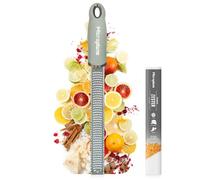 Microplane Râpe à zesteur en Couleur Vert Sauge pour Agrumes, Parmesan, Gingembre, Chocolat et Noix de Muscade avec Lame Fine - Fabriqué aux États-Unis